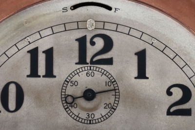 Japanese Naval Ships Bulkhead Clock by Seikosha, Tokyo, - 3