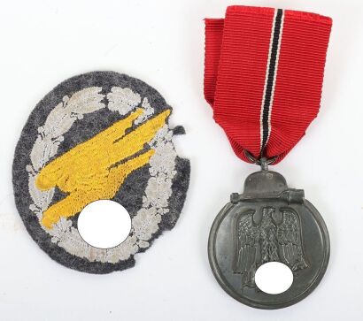 WW2 German Fallschirmjager (Paratrooper) Qualification Badge in Cloth