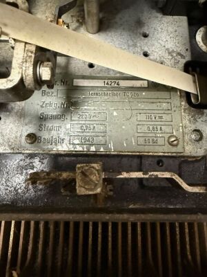 Extremely Rare WW2 German Teleprinter for the Lorenz SZ42 Cipher Machine, - 17