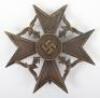 Third Reich Spanish Cross in Bronze Without Swords