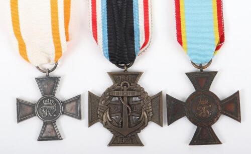 3x Imperial German Medals