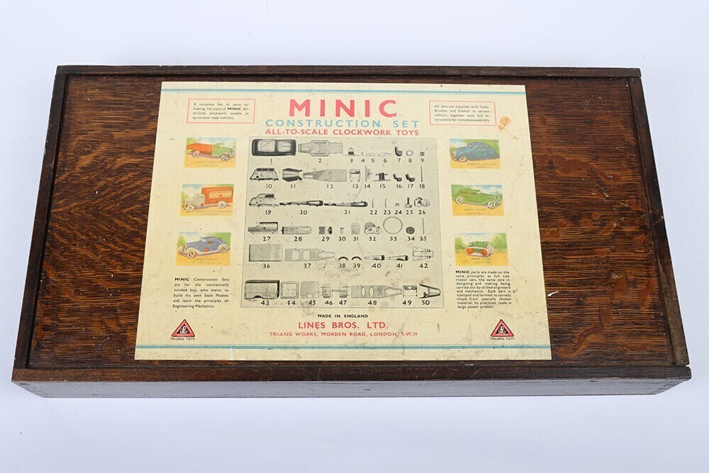 A Tri-ang Toys Pre War Lines Brothers Ltd Boxed Minic Construction Set,