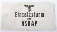 Third Reich Einsatzsturm der NSDAP Armband