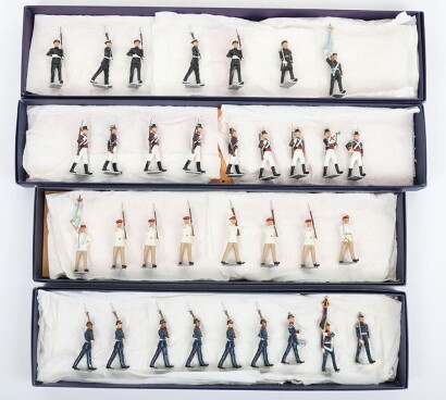 Hiriart (Uruguay) boxed Argentinian lead painted Military figures,