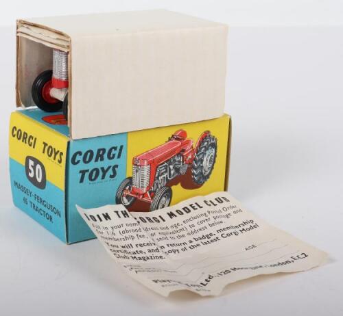 Boxed Corgi Toys 50 Massey-Ferguson 65 Tractor