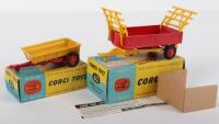 Two Boxed Corgi Toys Farm Trailers