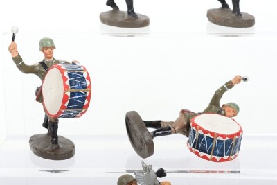 Lineol and Elastolin 70mm Hitler, Soldiers and Wehrmacht Bass Drummers, 1930s, - 3