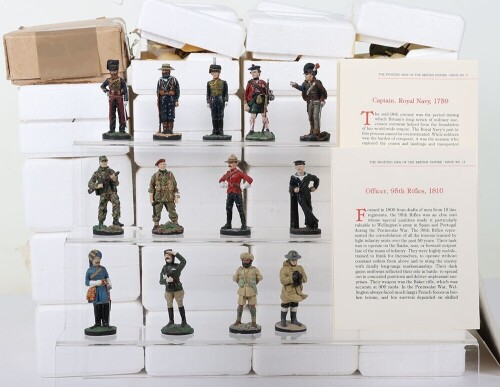 Franklin Mint 54 mm Scale Pewter Military Figures,designed by Charles Stadden, 'Fighting Men of the British Empire' Military Figures issued Monthly in the early 1980&rsquo;s Includes: English Civil War, Napoleonic, 1st world war 2nd World War, Guards, Royal Na