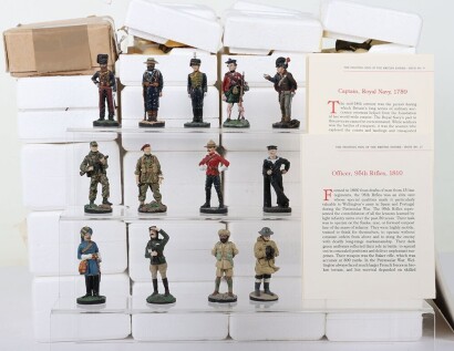 Franklin Mint 54 mm Scale Pewter Military Figures,designed by Charles Stadden, 'Fighting Men of the British Empire' Military Figures issued Monthly in the early 1980&rsquo;s Includes: English Civil War, Napoleonic, 1st world war 2nd World War, Guards, Royal Na