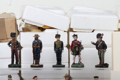 Franklin Mint 54 mm Scale Pewter Military Figures,designed by Charles Stadden, 'Fighting Men of the British Empire' Military Figures issued Monthly in the early 1980&rsquo;s Includes: English Civil War, Napoleonic, 1st world war 2nd World War, Guards, Royal Na - 2