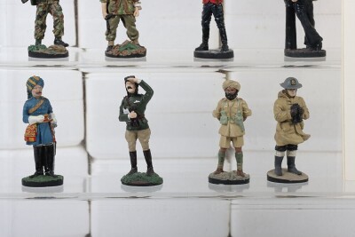 Franklin Mint 54 mm Scale Pewter Military Figures,designed by Charles Stadden, 'Fighting Men of the British Empire' Military Figures issued Monthly in the early 1980&rsquo;s Includes: English Civil War, Napoleonic, 1st world war 2nd World War, Guards, Royal Na - 4