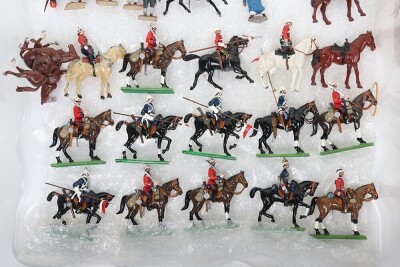 Collection of solid cast and other model soldiers, - 4