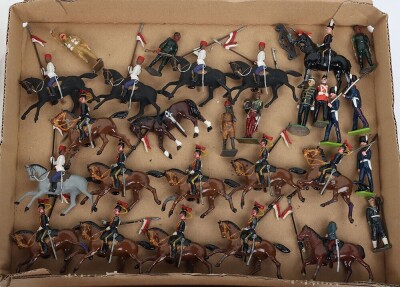 Collection of solid cast and other model soldiers, - 5