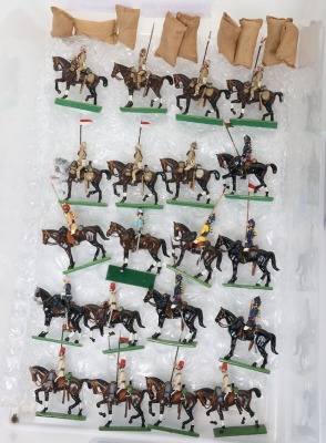 Collection of solid cast and other model soldiers, - 7