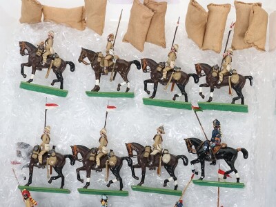 Collection of solid cast and other model soldiers, - 8