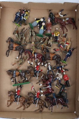 Collection of solid cast and other model soldiers, - 10