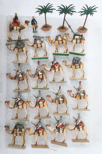 Solid cast 60mm Egyptian Camel Corps,