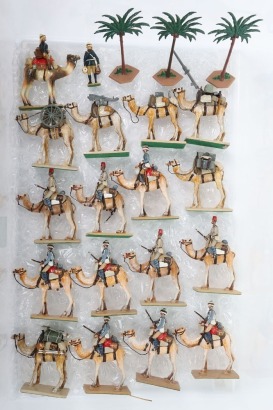 Solid cast 60mm Egyptian Camel Corps,