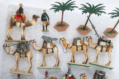 Solid cast 60mm Egyptian Camel Corps, - 2