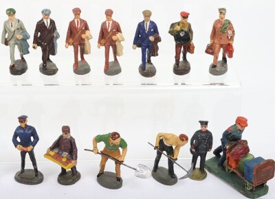 Elastolin 55mm Railway figures, - 4