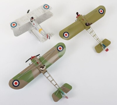 Three Heco 1:32 scale tinplate Aeroplanes, - 3