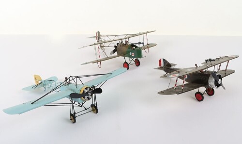 Three Heco 1:32 scale tinplate Aeroplanes,
