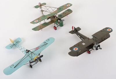 Three Heco 1:32 scale tinplate Aeroplanes, - 2