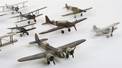 Wooden built 1-72 scale model R.A.F Aircraft by Skybirds and others, - 2