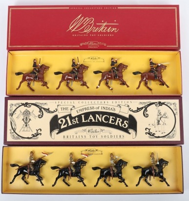 Two Britain's Special Collectors Edition Sets of Toy Soldiers, 8807 The Empress of India's 21st Lancers and 8959 5th Royal Irish Lancers, both in mint boxed condition. (2 items)