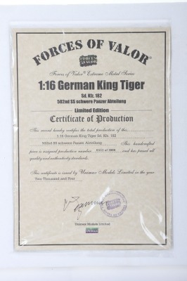 Forces of Valour 1:16 Scale German King Tiger Tank, - 9