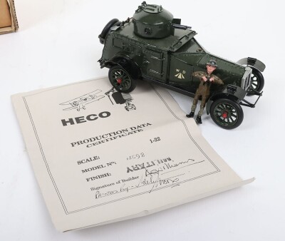 Heco 15598 1:32 scale tinplate Crossley Armoured car, - 4