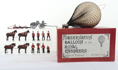 Mark Time boxed Observation Balloon of the Royal Engineers with Crew,
