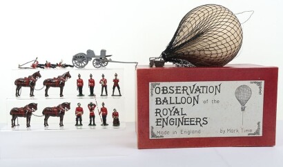 Mark Time boxed Observation Balloon of the Royal Engineers with Crew,
