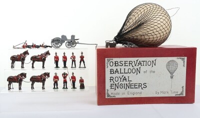 Mark Time boxed Observation Balloon of the Royal Engineers with Crew,