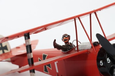 Heco for Under Two Flags two 1:32 scale tinplate Aeroplanes, - 3