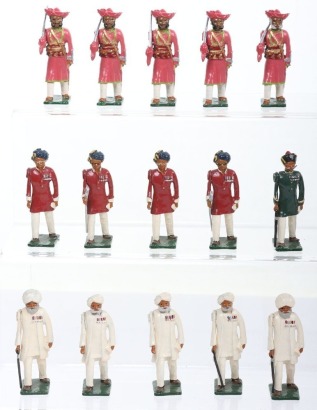 Nostalgia lead painted Indian and Burmese model figures,