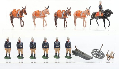 Britains set 28, Mountain Artillery, first version 1895,