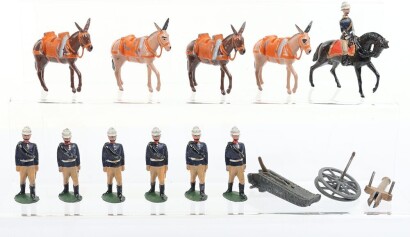 Britains set 28, Mountain Artillery, first version 1895,