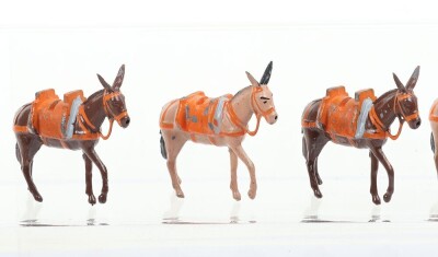 Britains set 28, Mountain Artillery, first version 1895, - 2