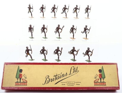 Britains boxed set 147, Zulus, 1950s,