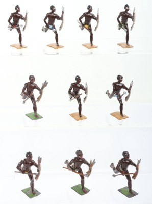Britains boxed set 147, Zulus, 1950s, - 4