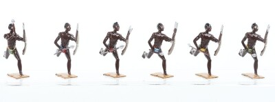Britains boxed set 147, Zulus, 1950s, - 5