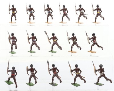 Britains boxed set 147, Zulus, 1950s, - 6