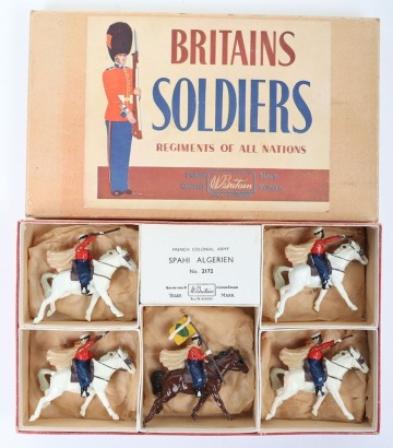 Britains rare boxed set 2172, French Colonial Army Spahi Algerien, 1958-60,