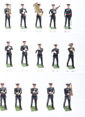 Britains set 2093, Band of the Royal Berkshire Regiment, first version metal drums 1954, - 3