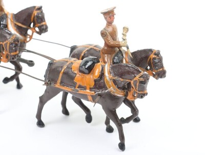 Britains set 145a, Royal Army Medical Corps four horse Ambulance Wagon, first version 1919, - 2