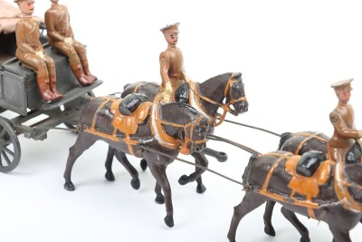 Britains set 145a, Royal Army Medical Corps four horse Ambulance Wagon, first version 1919, - 3