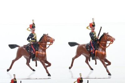 Britains set 39, Royal Horse Artilley Gun team in full dress, second version 1920, - 2