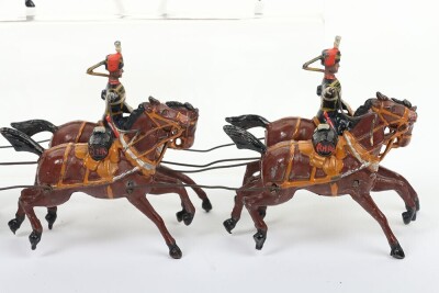Britains set 39, Royal Horse Artilley Gun team in full dress, second version 1920, - 6