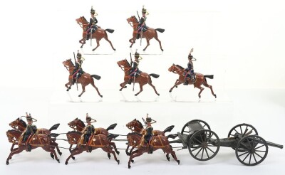 Britains set 39, Royal Horse Artilley Gun team in full dress, second version 1920, - 7